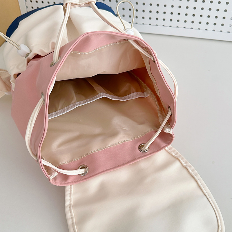 Cute and fresh mini shopping backpack, mommy bag, versatile small schoolbag, and lightweight backpack for girls' travel and study Tours Specification drawing