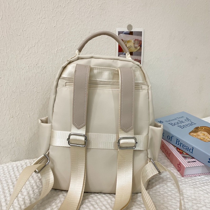 High appearance level, InS-style simple casual travel light backpack, Korean-style versatile schoolbag, sweet college student backpack Specification drawing
