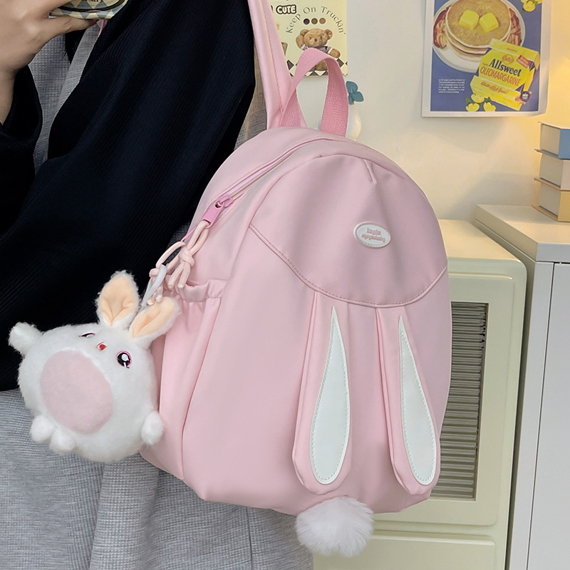 Cute rabbit bag, new Japanese-style Instagram sweet girl mini backpack, high appearance level children's spring outing small backpack full figure
