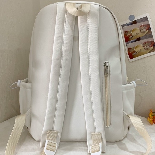 Japanese-style Instagram-style soft and cute girl backpack, small Korean Instagram-style forest-themed college student travel backpack Specification drawing