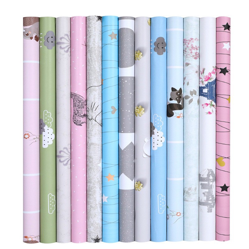 Home self-adhesive wallpaper, cartoon wall stickers, wall paper, children's bedroom room renovation, anime wallpaper, waterproof Item Picture
