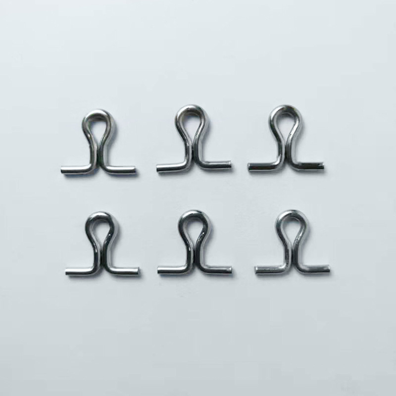 Wire bending and forming processing, steel wire, stainless steel special-shaped spring steel wire, 8-shaped buckle wire forming, spring fishing gear details Picture
