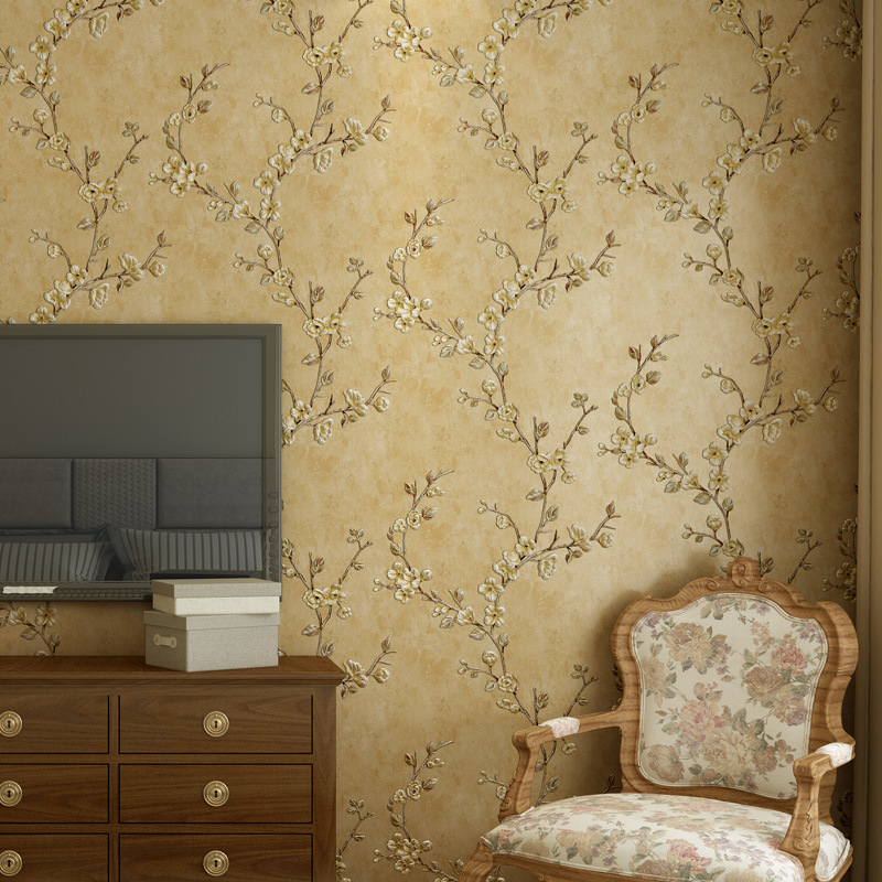 Wholesale American retro wallpaper, 3d stereoscopic country bedroom and living room wallpaper, self-adhesive thickened wall sticker wallpaper Specification drawing
