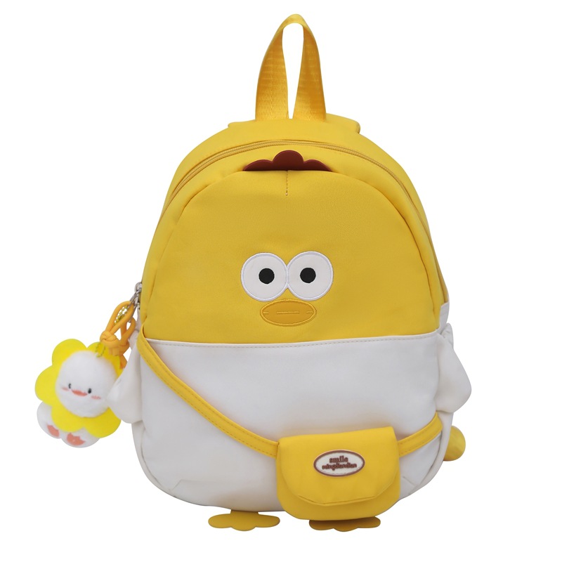 Schoolbag for girls, cute original plush backpack for primary school students, embroidered, versatile, fashionable, soft and cute, lightweight and lightweight backpack Item Picture