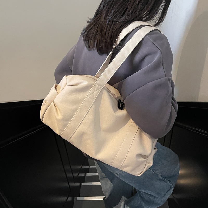 2025 New Korean-style fashionable and versatile single-shoulder bag, large-capacity commuter handbag, casual, simple and lightweight tote bag details Picture