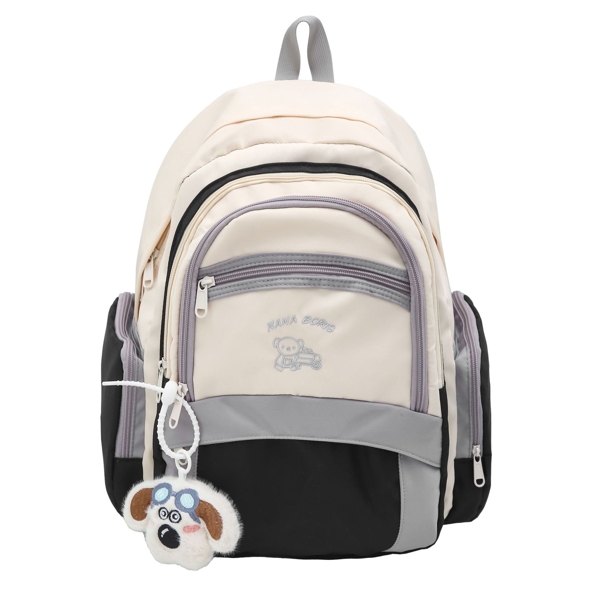 Spring new schoolbag for girls, large-capacity Korean version ins, high appearance level, color-blocking multi-layer backpack for junior high school students Item Picture