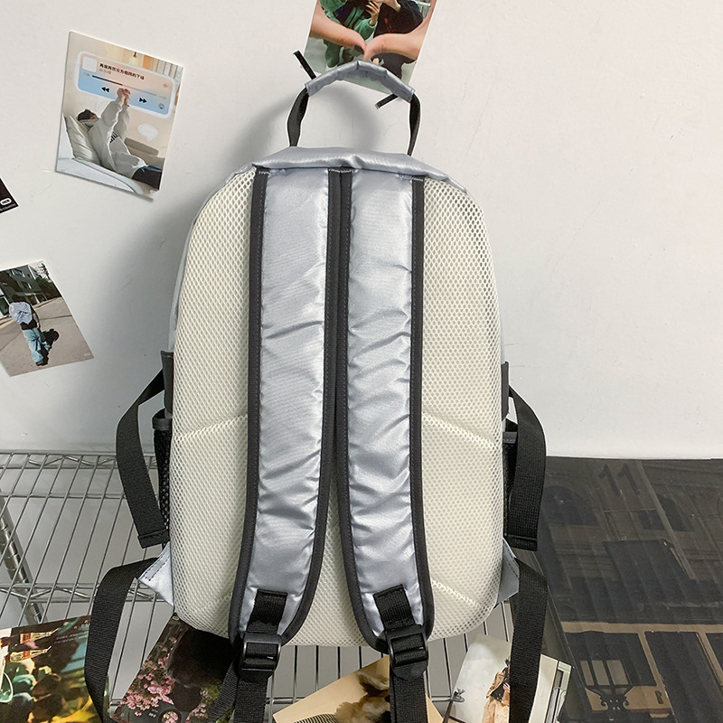 2025 New style American retro outdoor backpack, versatile schoolbag for sports and travel, large-capacity commuting single-shoulder bag Specification drawing