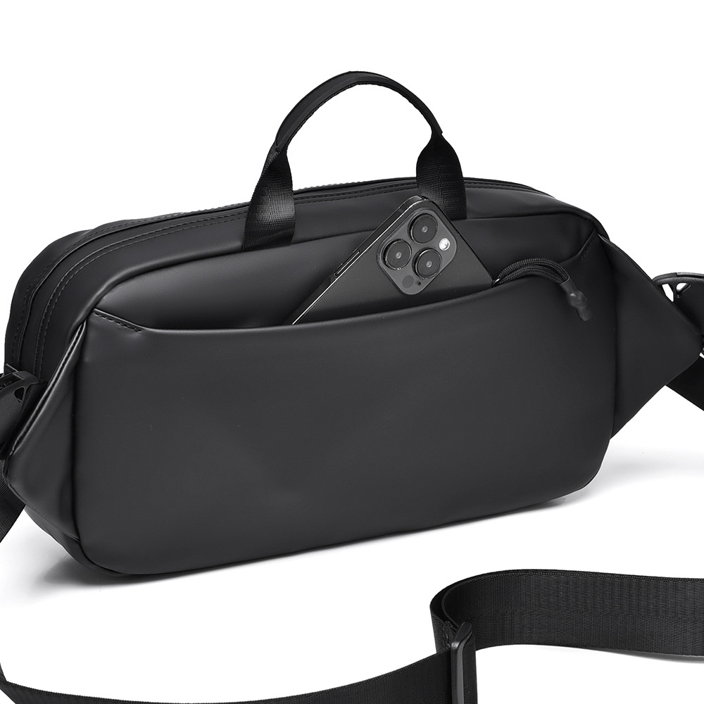 New outdoor functional wind chest bag, men's hand-held crossbody backpack, sports off-road chest bag, daily commuting crossbody bag Application Scenario