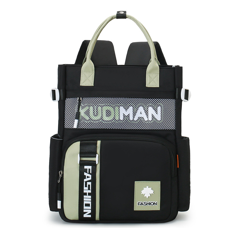 High appearance level primary school student burden reduction handbag, waterproof backpack, large-capacity tutorial bag, training bag, printed logo Item Picture