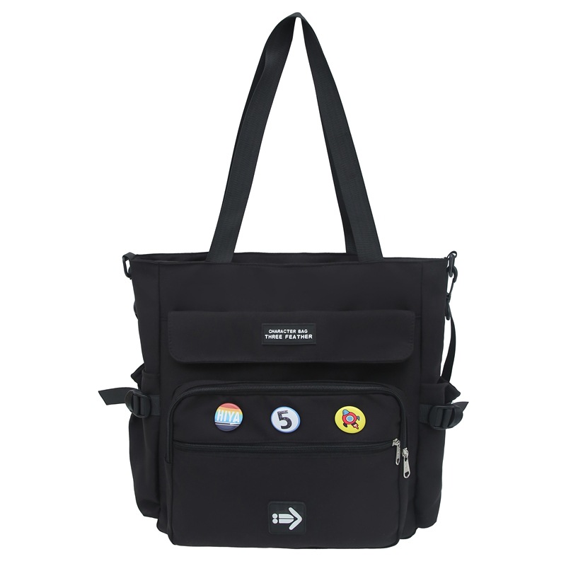 Large-capacity crossbody bag for men, Korean-style trendy couple tote bag, Japanese-style Harajuku messenger bag, casual and sporty single-shoulder bag Item Picture