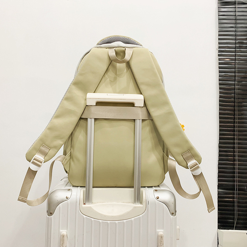 Japanese-style ins girl campus forest-themed versatile and fresh backpack, junior high school student schoolbag, printed cartoon backpack Application Scenario
