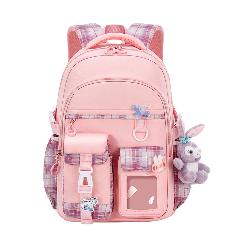 New cute, lightweight, waterproof, lightweight and spine-protecting children's backpack for girls in grades one to six, a backpack for little kids Item Picture