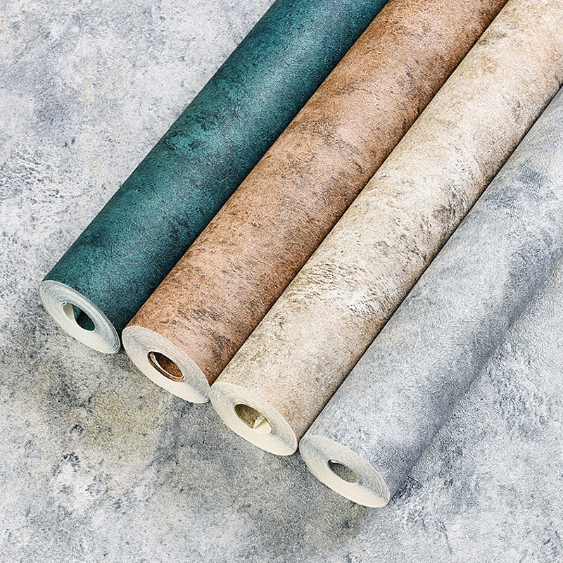 Diatom mud pure pigment color wallpaper, retro and nostalgic industrial style, mottled and aged cement texture, gray Nordic wallpaper Specification drawing