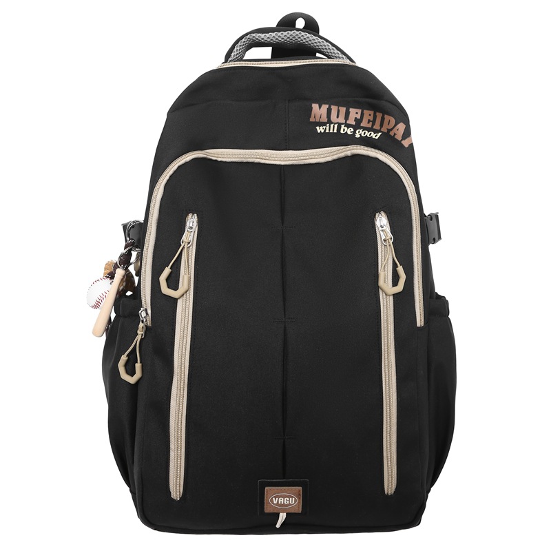 Korean student schoolbag 2025 Spring/Summer new contrasting color outdoor travel sports backpack, college style class backpack Item Picture