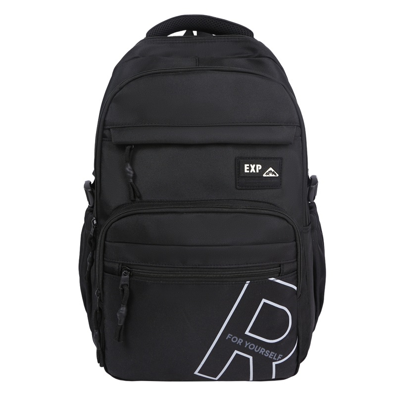 A new, stylish and cool letter backpack from the Korean version of Instagram, featuring contrasting colors and a simple yet lightweight travel and mountaineering backpack Item Picture