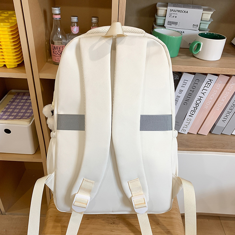 The new schoolbag is a Korean-style, Instags-style, transparent, and multi-layered backpack for junior and senior high school students Specification drawing