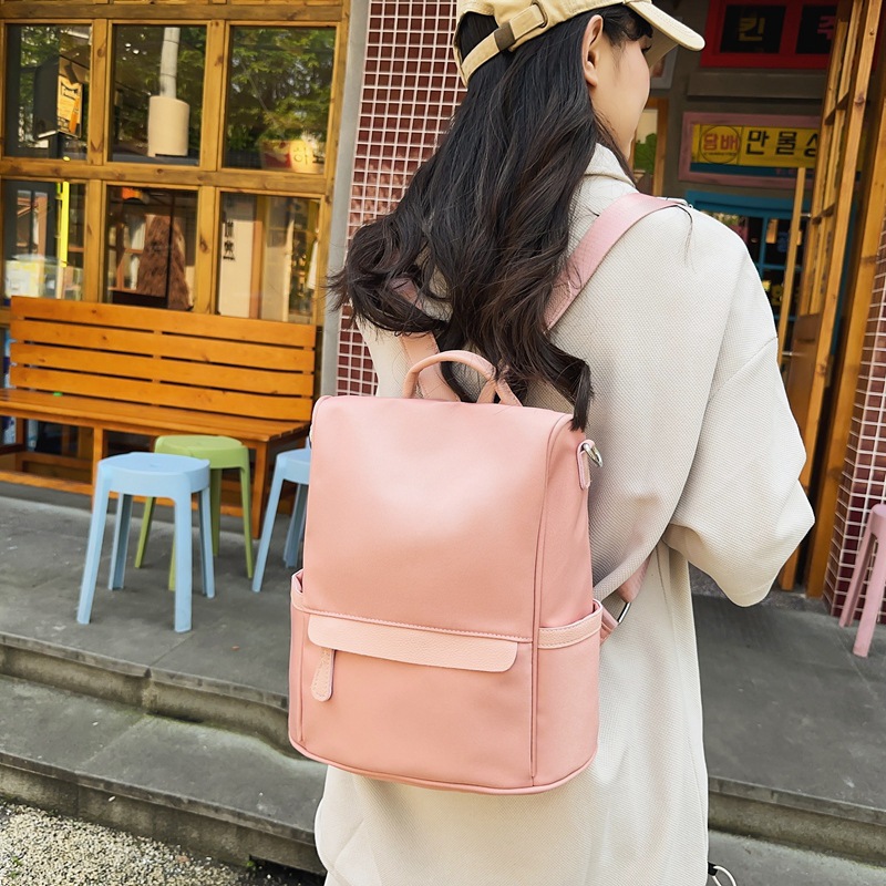 Japanese-style ins travel lightweight backpack, simple and versatile casual backpack, college student commuting backpack for classes full figure