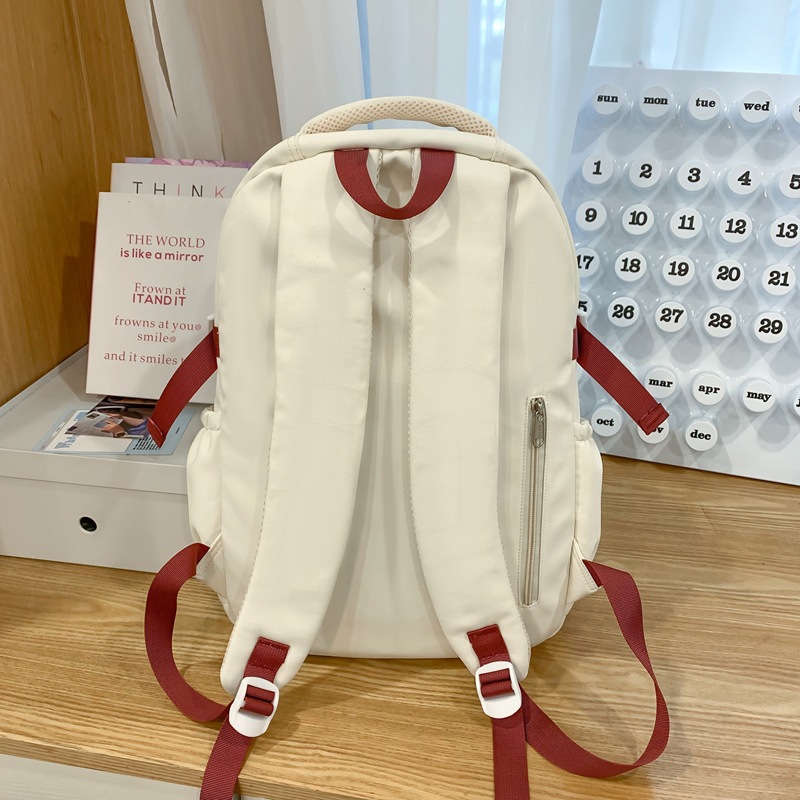 Schoolbag for girls, 2024 new model, high appearance level, high school and college students, forest-themed girl, large capacity, college style backpack Specification drawing