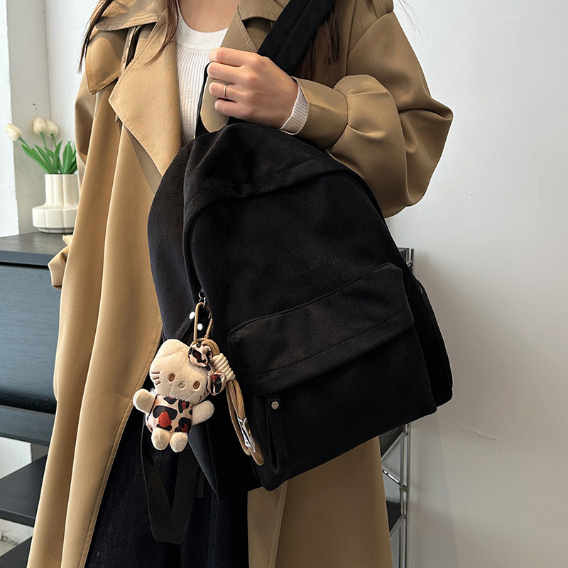 Large-capacity backpack for women, 2025 new style, fashionable, casual, lightweight, travel bag, simple commuting backpack details Picture
