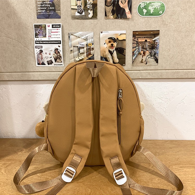 2025 New children's spring outing cute and simple schoolbag, versatile cartoon single-shoulder bag, niche and funny lightweight backpack Specification drawing