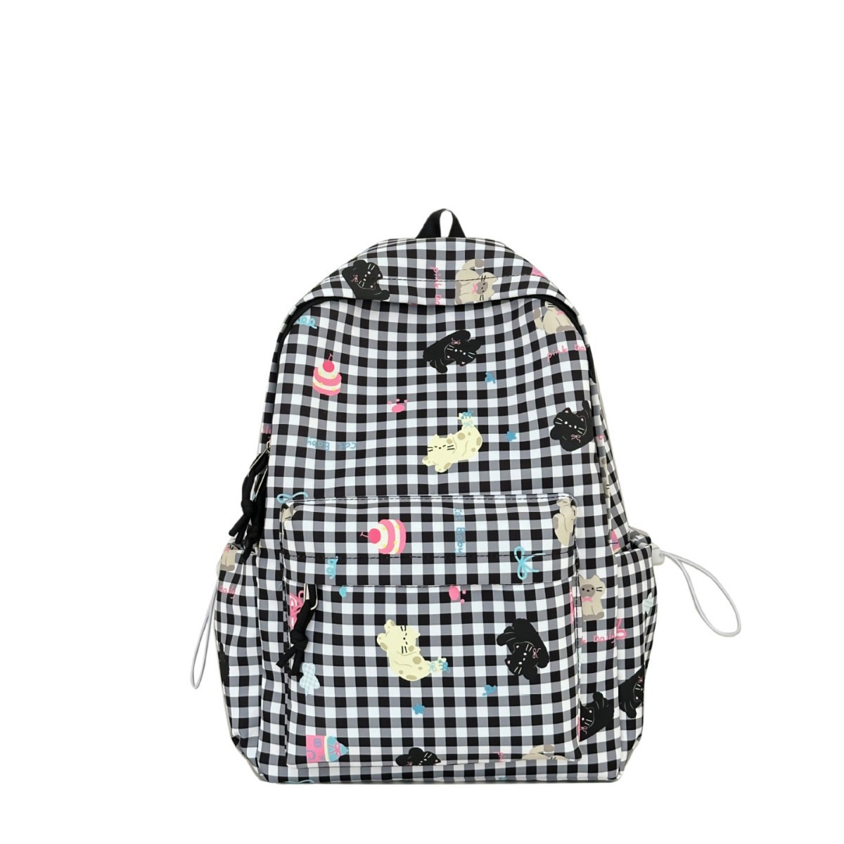 A new high-quality, fresh, sweet and cute printed backpack for junior and senior high school students. It is a casual, simple, lightweight and versatile backpack Item Picture