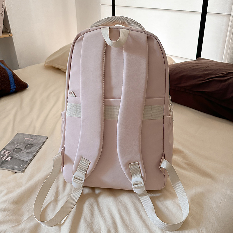 A new high-appearance-level Korean ins fresh and sweet backpack for junior and senior high school students, a large-capacity backpack for light travel Specification drawing