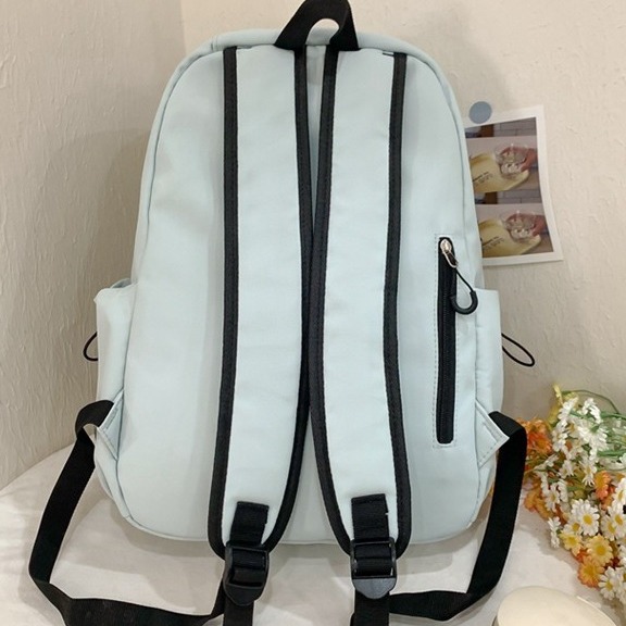 Forest-style ins soft girl, solid-colored girl, large-capacity backpack for junior high school students, high appearance level, macaron travel bag Specification drawing