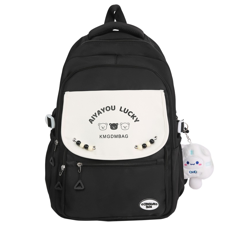 A new Japanese-style Instagram backpack with a high level of appearance, fresh and sweet candy color, and a color-blocking and lightweight travel backpack Item Picture