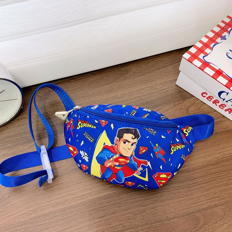 Children's chest bags, cartoon-printed single-shoulder bags, fashionable accessories, waist bags, snacks for boys and girls traveling, crossbody small backpacks Specification drawing