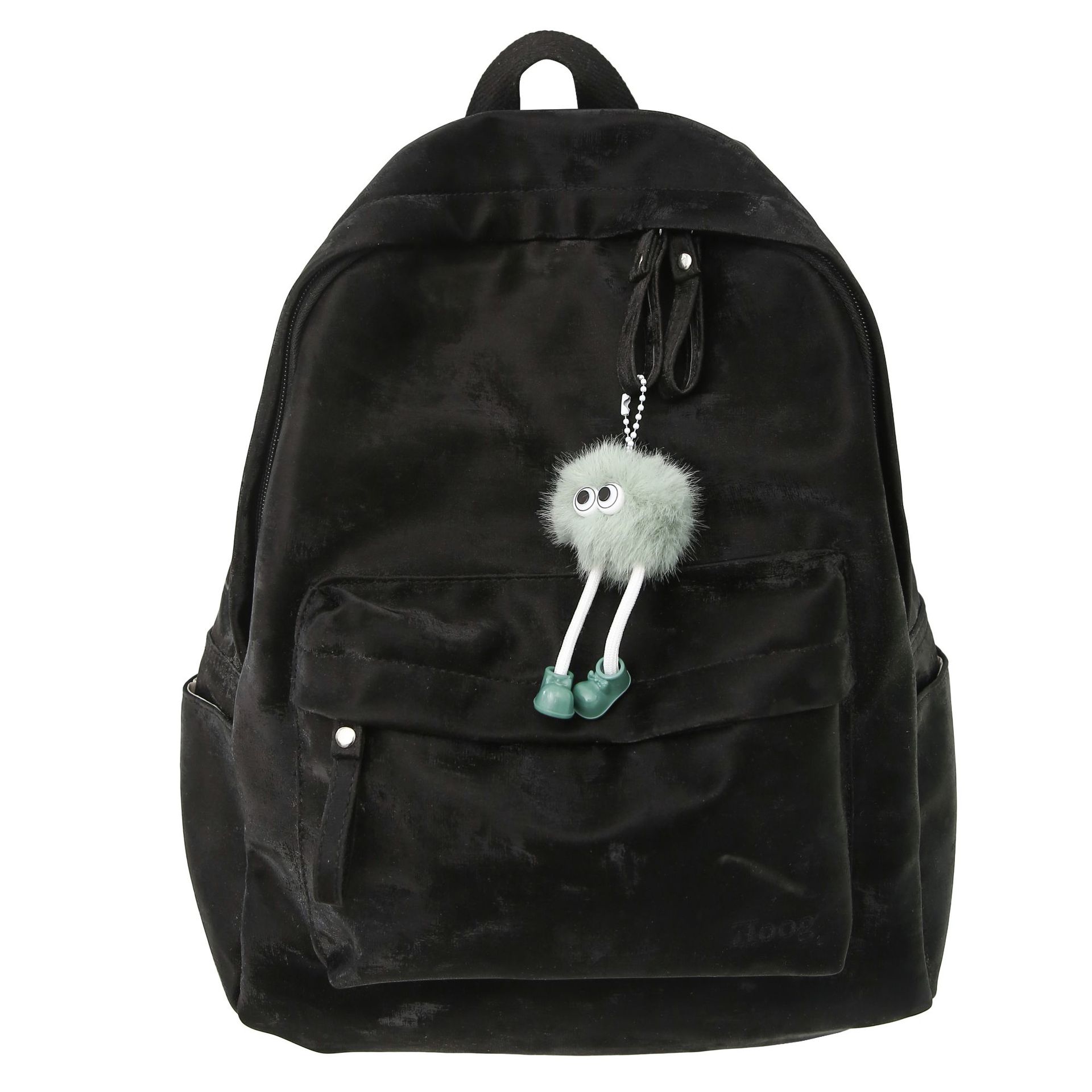 Korean college student ins versatile large-capacity schoolbag, simple and casual new travel backpack, commuting single-shoulder bag Item Picture