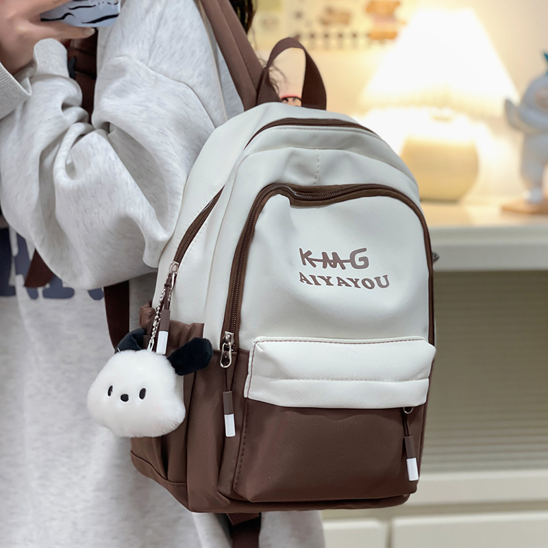 Forest-style schoolbag for girls, Korean version of a fresh and innocent girl, mini backpack for commuting and shopping, casual children's spring outing small backpack details Picture