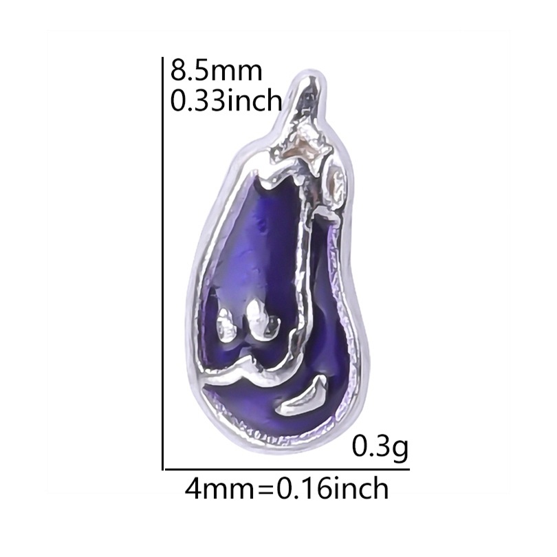 Fruit and Vegetable Charm Module Bracelet Single accessory DIY Patch Floating charms locket undefined