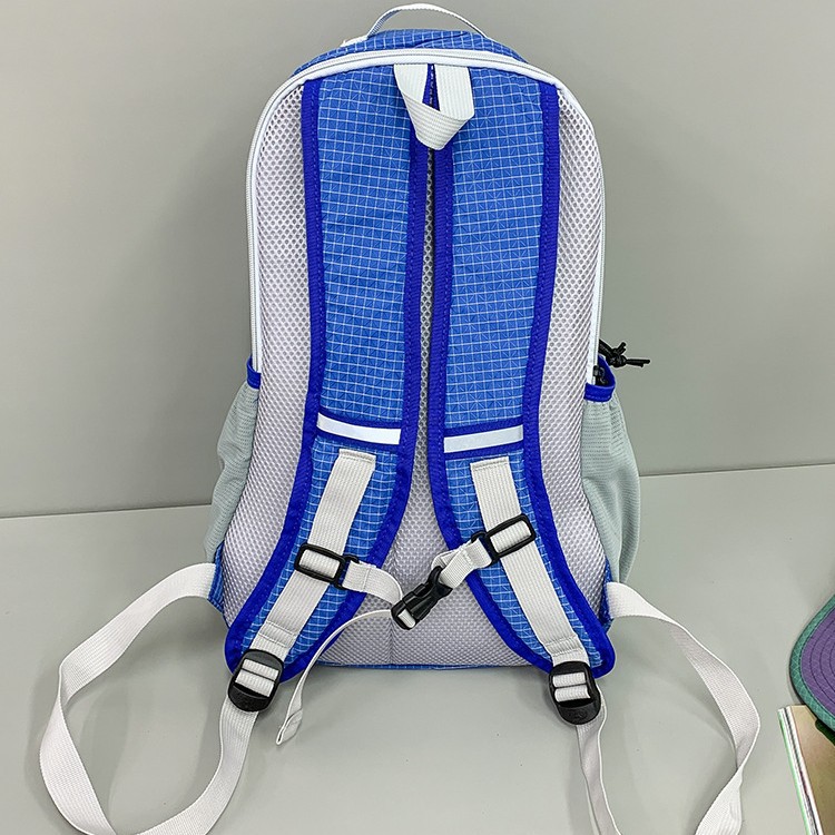A new high-appeal color-blocking drawstring letter backpack for both men and women, a light and fresh backpack for junior and senior high school students to commute Specification drawing