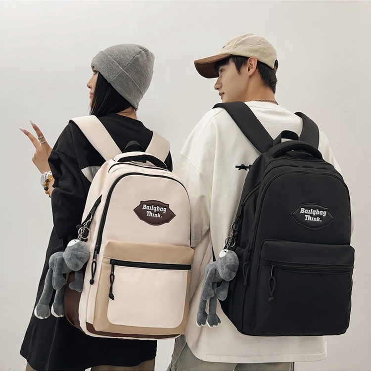 Japanese-style InS-style schoolbag for girls, Korean-style versatile backpack for junior high school and senior high school students, boys, multi-compartment backpack full figure