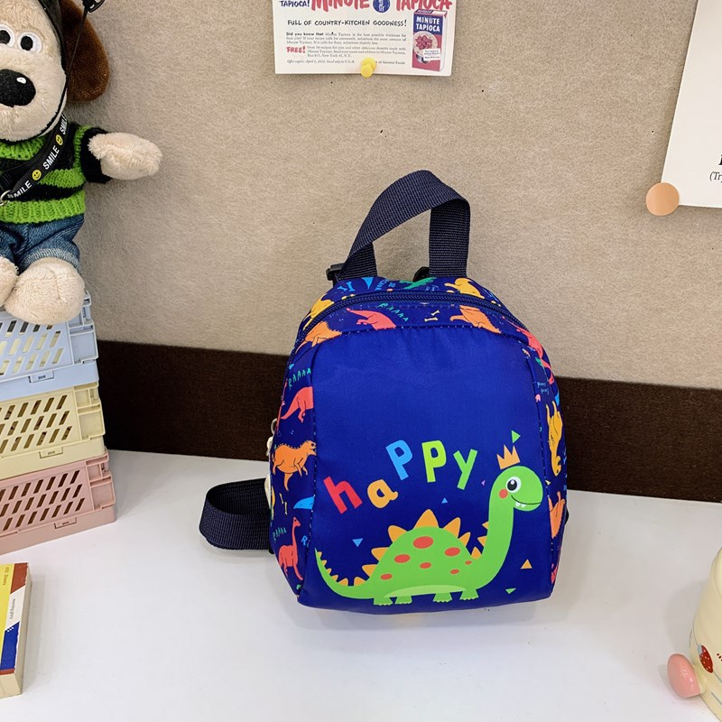 The new cartoon dinosaur double-shoulder backpack for boys and girls with anime prints is a fashionable and trendy backpack for kindergartens details Picture