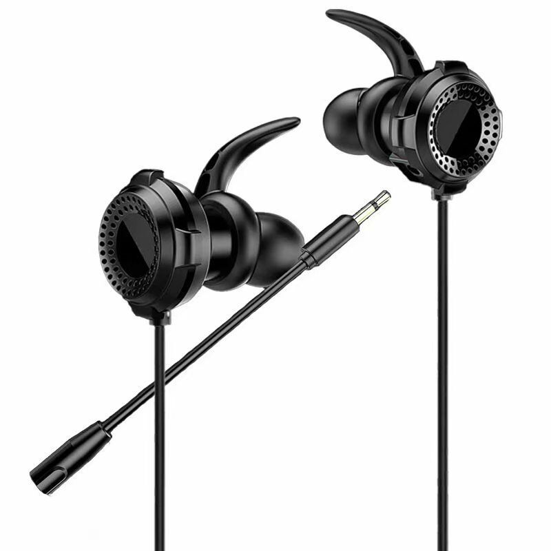 New in-ear PUBG headphones with microphone for e-sports, low-frequency headphones, universal headphones for mobile phones and computers with microphone Item Picture