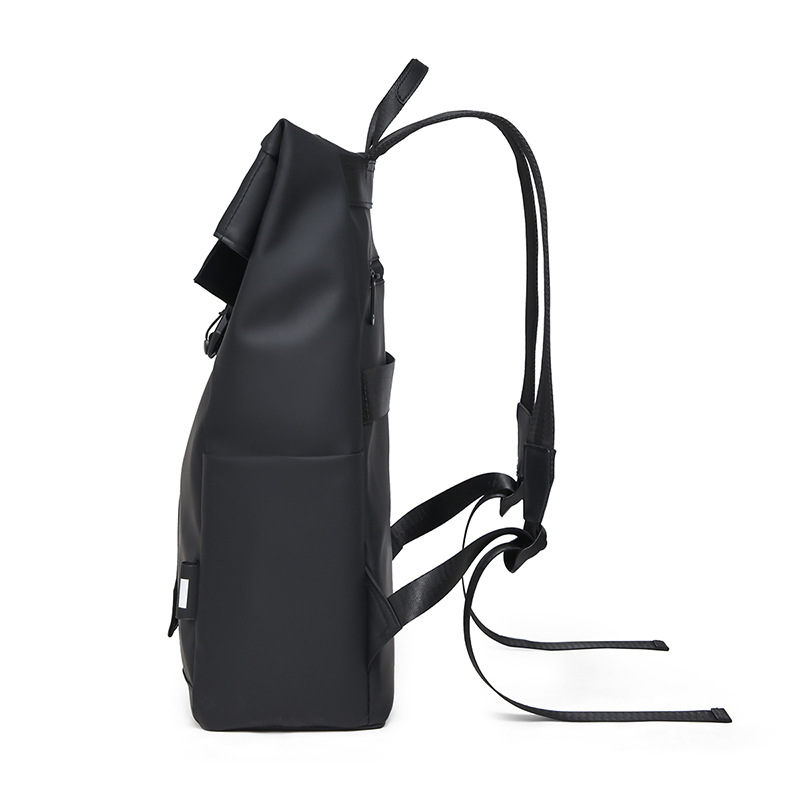 New trendy casual backpack for men, large-capacity fashionable computer backpack, water-resistant, with a handle box and backpack details Picture