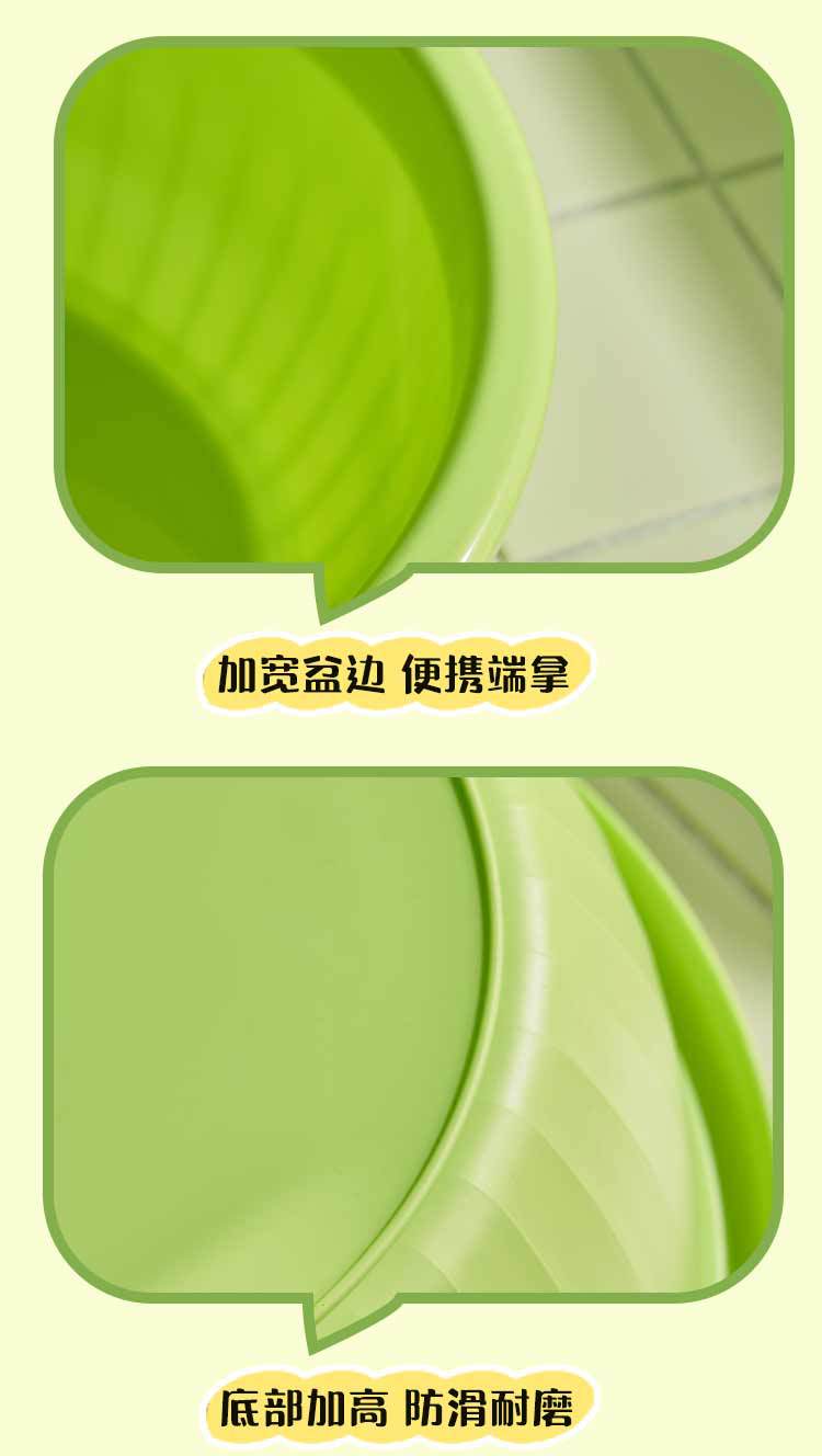M04-8665男孩女孩脸盆学生宿舍加厚耐摔家用脸盆洗菜盆详情图6
