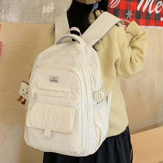 The new forest-themed ins high-appearance-level fresh and sweet backpack is a simple, lightweight and large-capacity backpack for junior and senior high school students details Picture