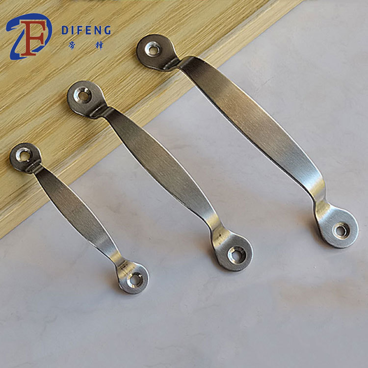 Factory wholesale stainless steel round head handle drawer wardrobe door handle, new Chinese-style thickened bow-shaped solid door handle full figure