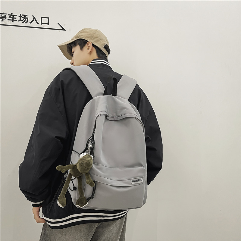 New large-capacity Japanese-style Instagram minimalist college couple casual travel backpack for high school girls details Picture