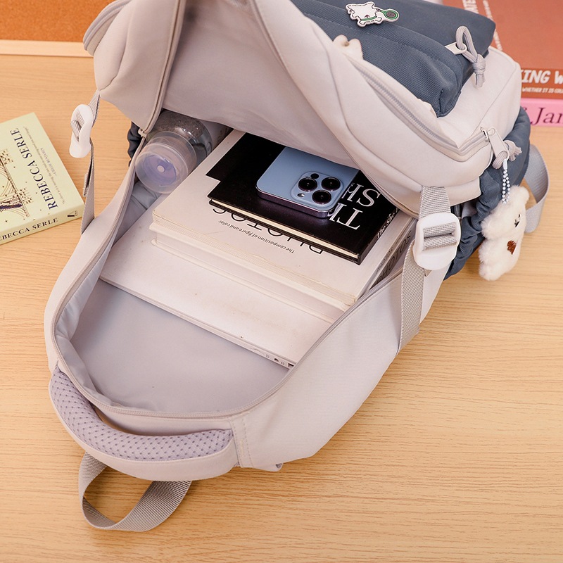 A new 2025 Korean-style ins high-appearance-level, fresh and sweet candy-colored backpack with large capacity for junior and senior high school students Application Scenario