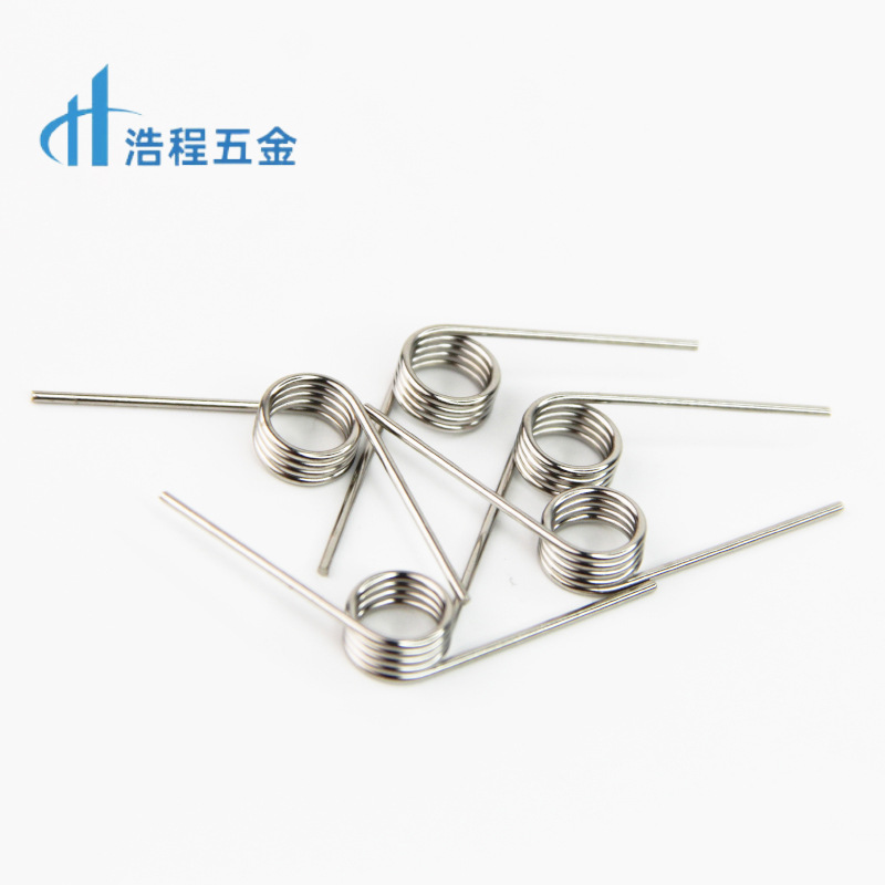 Factory store 304 stainless steel torsion spring clip toy rotating opening lid torsion spring production double torsion small springs Item Picture