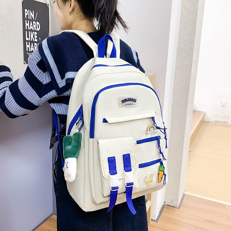 Wholesale of Korean-style, fresh and large-capacity schoolbags for junior high school students and hand-held after-school bags for primary school students Specification drawing