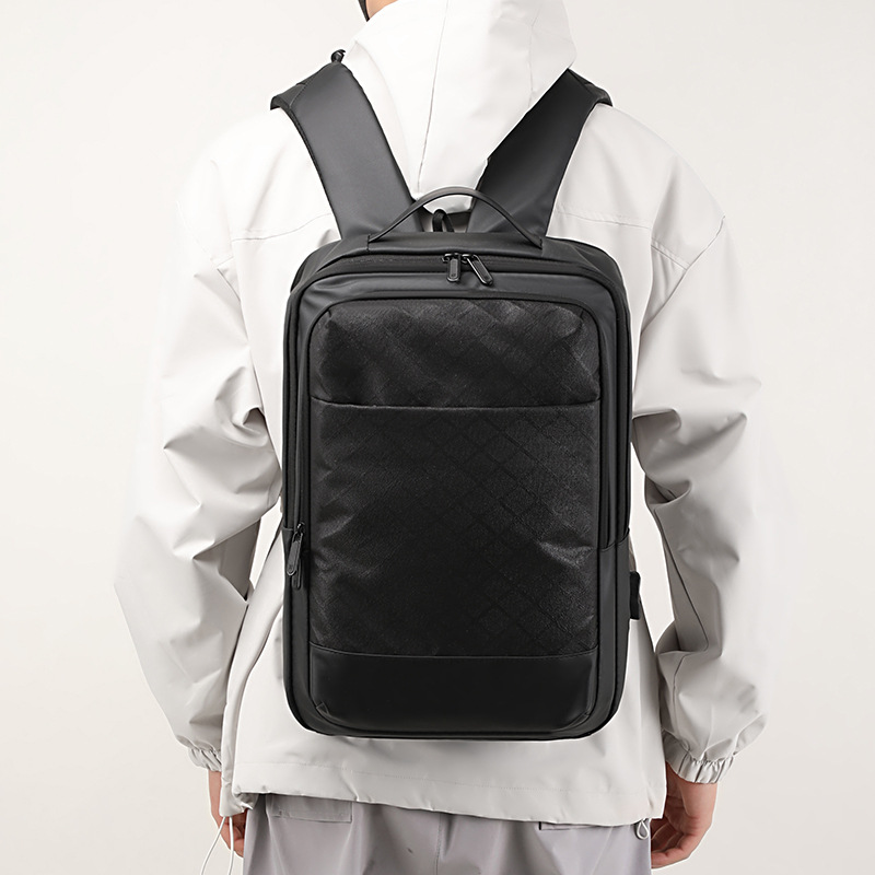 New backpack, large-capacity casual business backpack, high appearance level backpack, female college student schoolbag, casual backpack details Picture