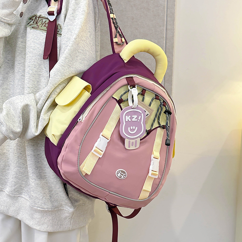 A cute Japanese-style schoolgirl backpack with a high dopamine content, a large-capacity portable travel backpack for primary school students details Picture