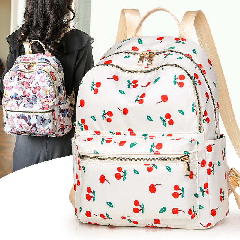 Trendy casual backpack for women 2025 New style fashionable travel small backpack, lightweight Oxford fabric versatile travel bag full figure