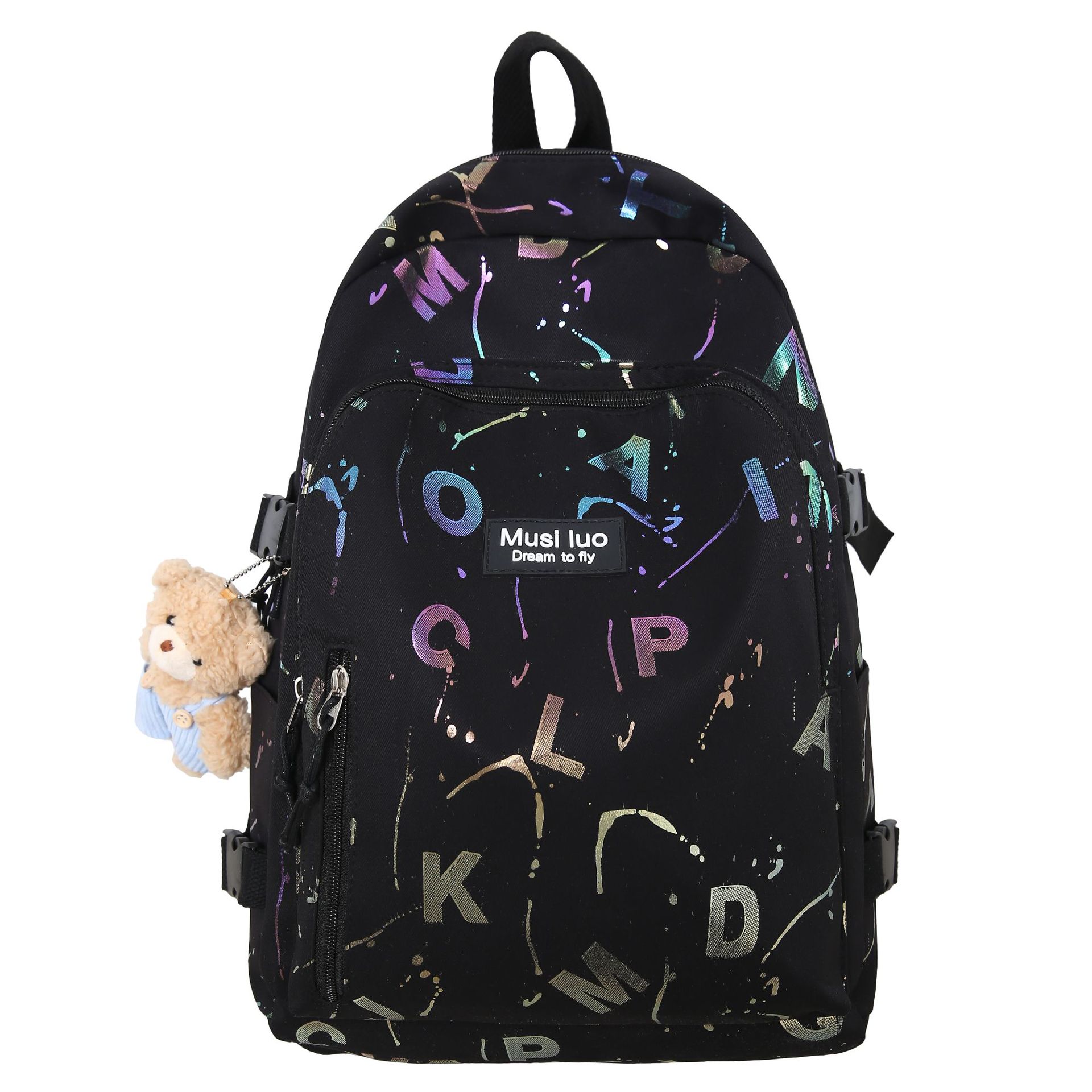High-appearance-level schoolbag for girls in grades three to six of primary school, ins-style backpack, niche printed large-capacity backpack Item Picture