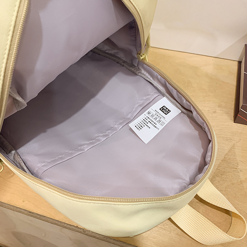 New Japanese-style soft and cute girl backpack, versatile for college students, casual and lightweight schoolbag, simple travel backpack Application Scenario
