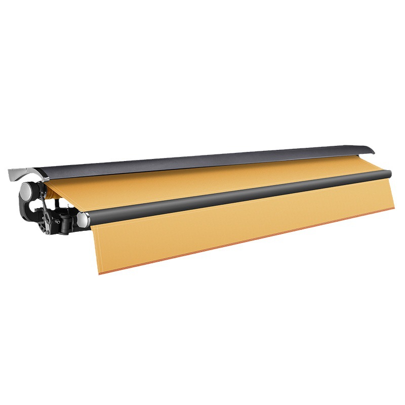 Aluminum alloy retractable canopy with light, flashlight, electric outdoor wind-resistant sunshade, folding balcony eaves, thickened canopy Specification drawing